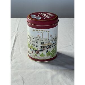 Hershey's Chocolate Kisses Vintage Tin Can ' HomeTown Series'‎ 1990 Grandmacore